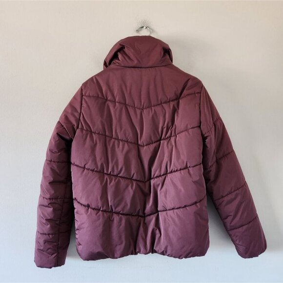 VANS | Foundry Puffer Mte Jacket Burgundy Red women Sz XS - Picture 3 of 4